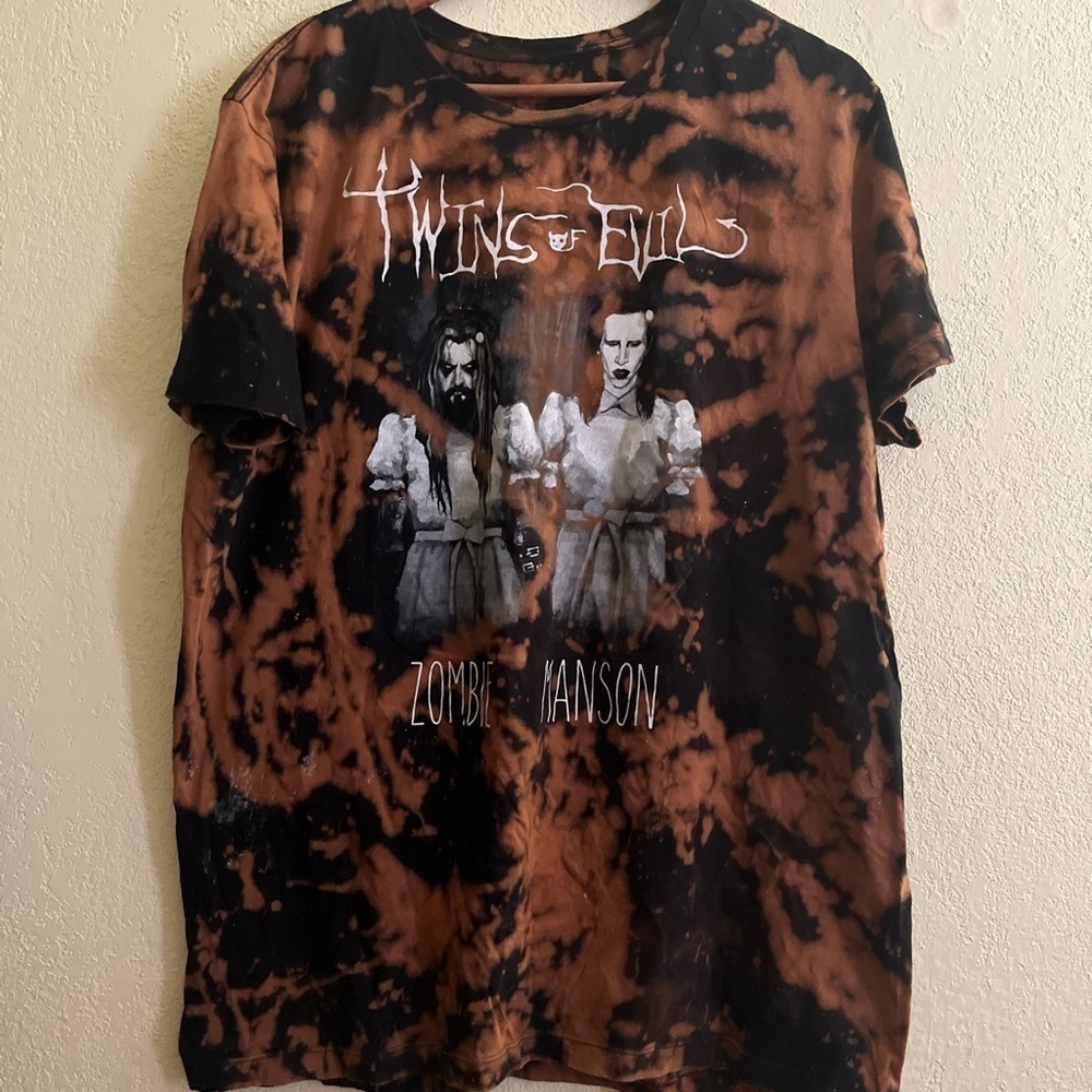 Twins of Evil Manson and Zombie T shirt